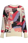 DESIGUAL WOMEN'S WHITE SWEATER