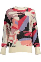DESIGUAL WOMEN'S WHITE SWEATER