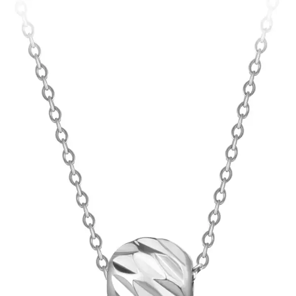 Troli Něžný ocelový náhrdelník s přívěskem Globe Silver
