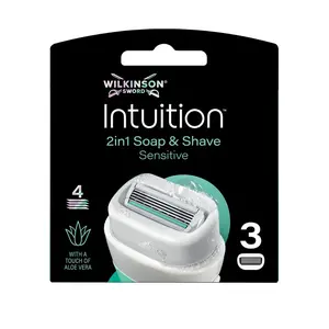 Wilkinson Sword Náhradní hlavice Wilkinson Intuition Naturals Sensitive 3 ks