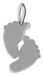 Soliter Stříbrný přívěsek Otisk nohou 441 001 02092 04