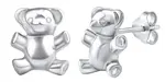 Silvego Stříbrné náušnice medvídci PRM11269