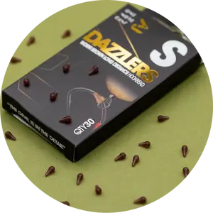 One more cast zarážky dazzlers worm brown distance hook bead 30 ks - s