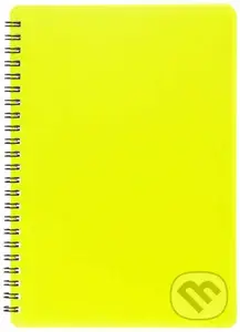 Plastic blok NEON žlutý A5