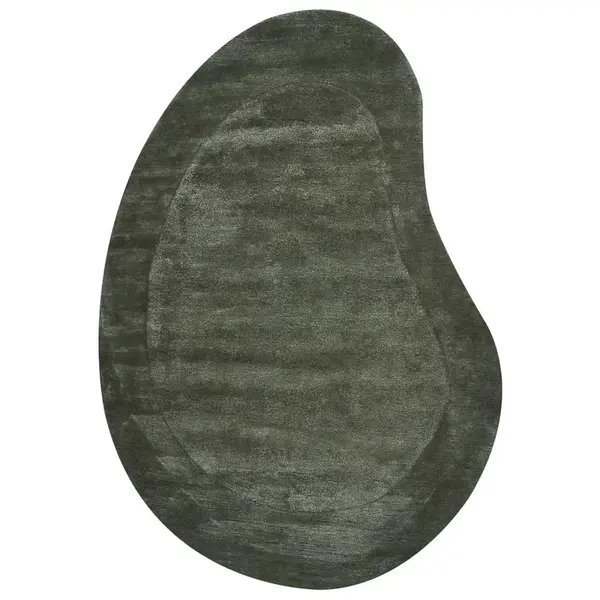 Beliani KOBEREC Tmavě zelený 160/230 cm Viskóza Masso