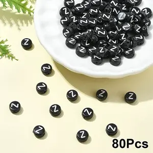Opaque Acrylic Horizontal Hole Beads