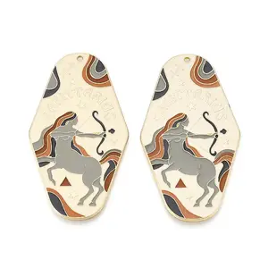 Rack Plating Alloy and Enamel Big Pendants