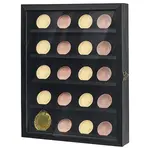 Pine Wood Acrylic Alloy Medal Storage Box