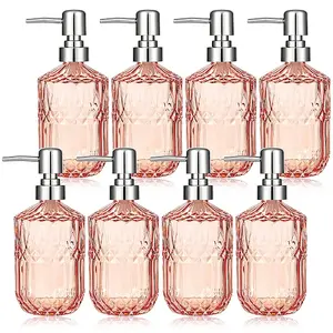 8Pcs Glass Dispensing Pump Bottle