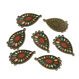 Tibetan Style Alloy Enamel Chandelier Components Links