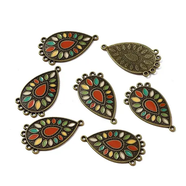 Tibetan Style Alloy Enamel Chandelier Components Links