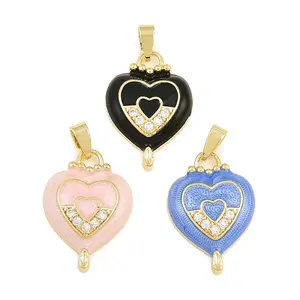 Brass Enamel Pendants