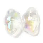 UV Plating Transparent Rainbow Iridescent Acrylic Beads