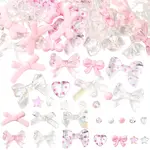 430Pcs 15 Styles Opaque & Transparent Acrylic Beads