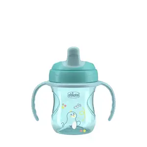Chicco Hrneček Training s držadly 6m+ 200 ml teal