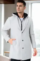 PLT8395 DEWBERRY BATTAL COAT-PATTERNED BEIGE-2