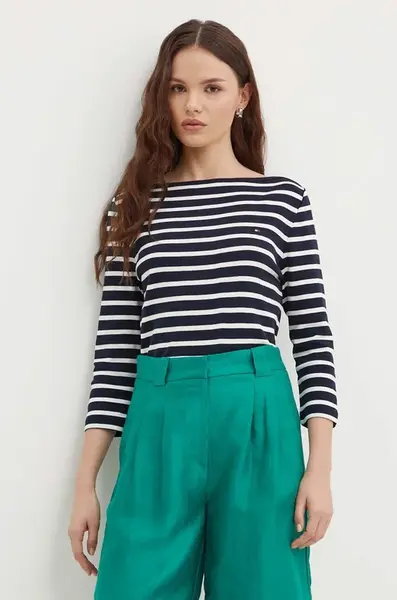 Tommy Hilfiger tričko s dlhým rukávom dámske bavlnené