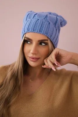 Kesi Fleecová čepice Iwona K221 modrá