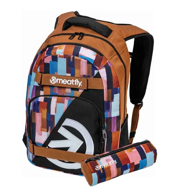 Batoh meatfly exile + penál zdarma hnědá 24 l