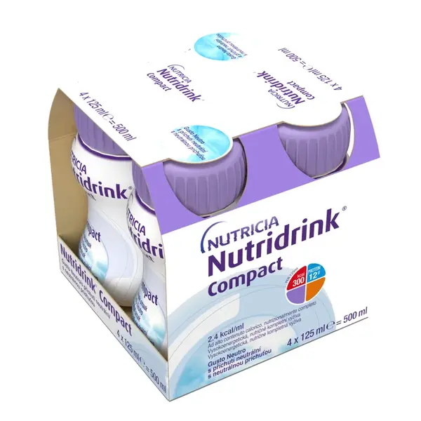 Nutridrink Compact s příchutí neutrální 4x125 ml