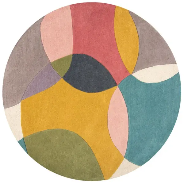 Flair Rugs VLNĚNÝ KOBEREC, 160/160 cm vícebarevná