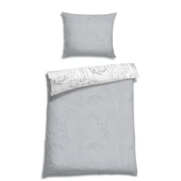 Florella POVLEČENÍ, flanel, světle šedá, 140/220 cm