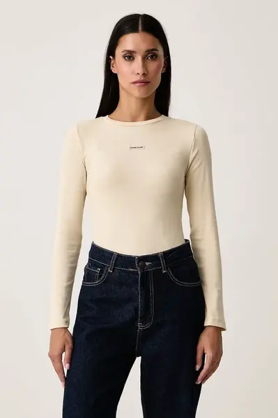 Guess Jeans  tričko s dlouhým rukávem dámské s bavlnou