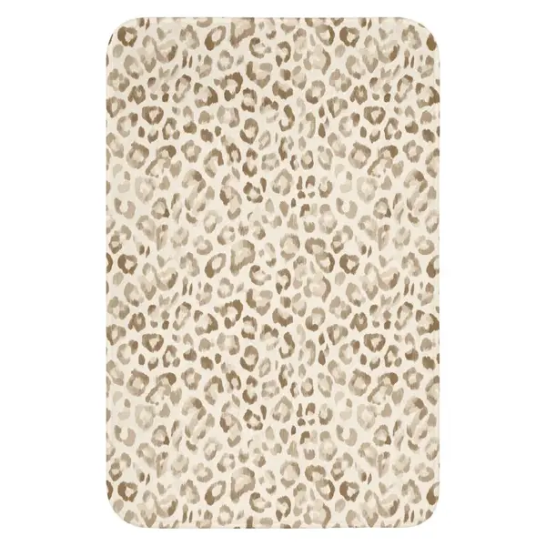OnlyWow WC PŘEDLOŽKA Leopard - Classic - Béžová 40x60 cm