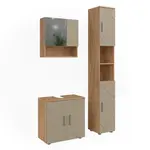 Vicco KOUPELNOVÝ NÁBYTEK Irma, Béžová, 3dílná