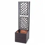 MCW POLY-RATTAN MŘÍŽKA Hnědá, antracitová