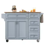 FLIEKS KUCHYŇSKÝ VOZÍK 110x45–75x92cm Úložný Modrý