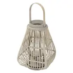ECD-Germany BAMBUSOVÁ LAMPION V: 50 cm, dřevěná barva, styl boho
