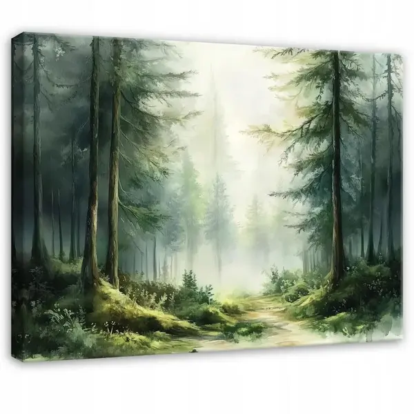 Wallarena OBRAZY Les Příroda Zelené stromy 60x40