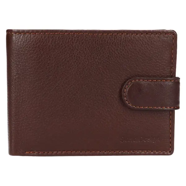 Pánská kožená peněženka SendiDesign Risto - hnědá