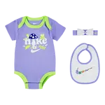 Nike forest foragers headband. bodysuit & bib 3-piece set 0-6m