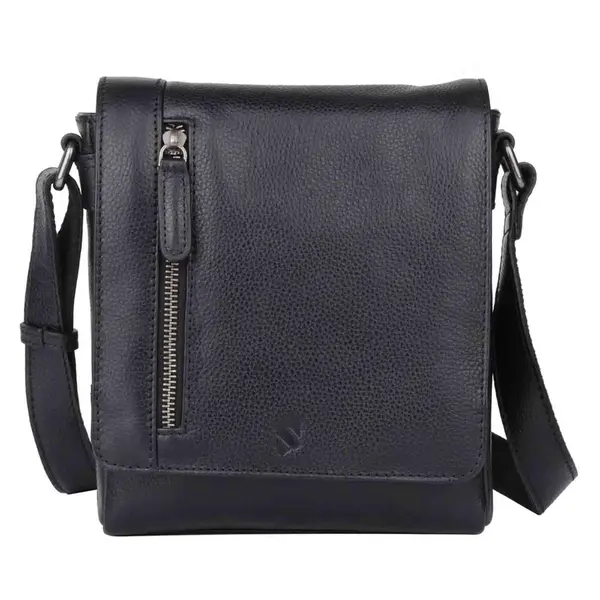 Pánska kožená taška cez rameno Sparwell Kenny - čierna