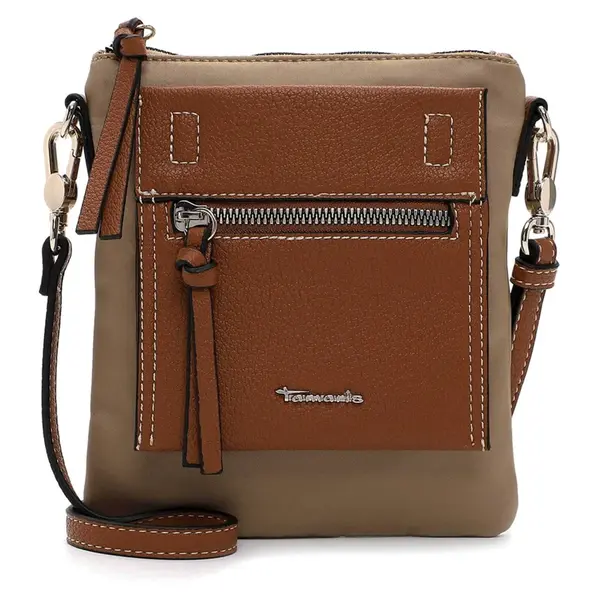 Dámska kabelka na mobil a doklady Tamaris Rikke - béžovo-hnedá