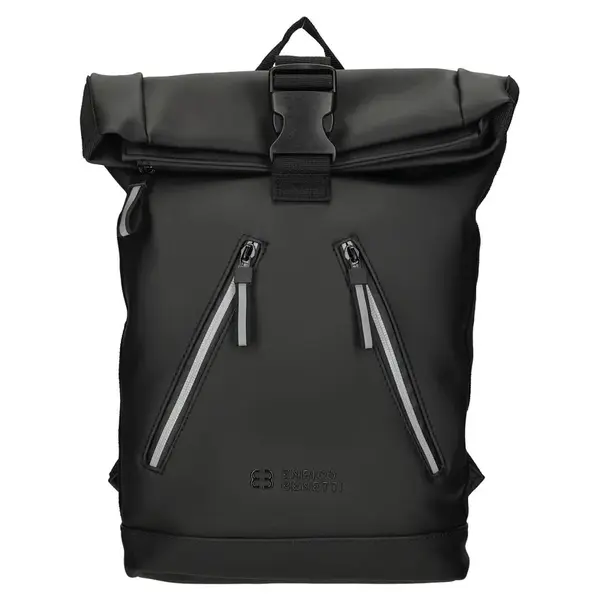 Moderný rolovací batoh Enrico Benetti Beron - čierna