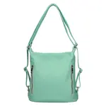 Dámská kožená batůžko kabelka Italia Maura - zeleno-modrá