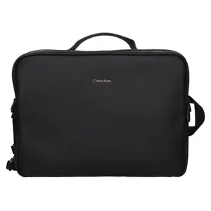 Pánský batoh/taška Calvin Klein Dekk, syntetická kůže, na notebook 15" − černá
