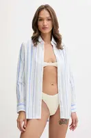 Bavlněná košile Melissa Odabash modrá barva, regular, s klasickým límcem, Tina