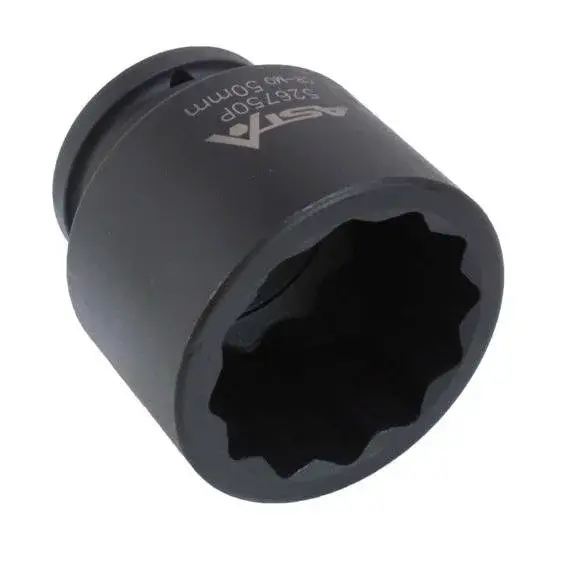Hlavice nástrčné úderové 3/4", 12hranné, různé rozměry - ASTA Velikost: 50 mm