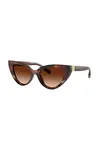 Sluneční brýle Dolce & Gabbana dámské, hnědá barva, 0DG4497