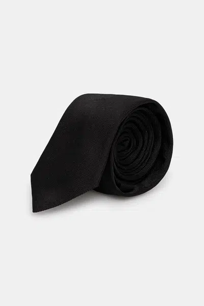 Hedvábná kravata Karl Lagerfeld černá barva, 553153.805100