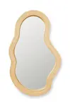 Nástěnné zrcadlo ferm LIVING Pond Mirror M béžová barva
