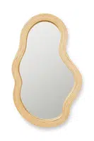 Nástěnné zrcadlo ferm LIVING Pond Mirror M béžová barva