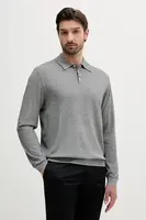 Bavlněné tričko s dlouhým rukávem Armani Exchange šedá barva, XM000695 AF12933