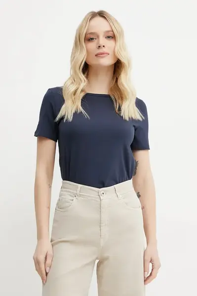 Tričko Weekend Max Mara tmavomodrá barva, 2515971011600