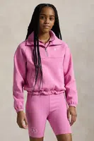 Dětská mikina Polo Ralph Lauren fialová barva, hladká, 313965052001