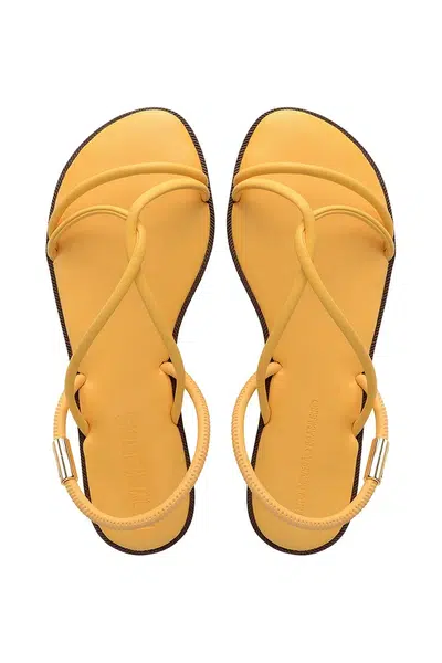 Sandály Havaianas UNA MANGA CAJA dámské, žlutá barva, 4149609.5559
